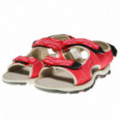 Туристически сандали за момиче, червени Wanabee 63144 