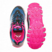 Туристически обувки с розови акценти за момиче, сини Wanabee 63512 3