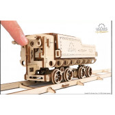 3D Механичен пъзел локомотив с тендер Ugears 63963 7