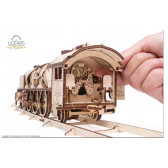 3D Механичен пъзел локомотив с тендер Ugears 63965 9