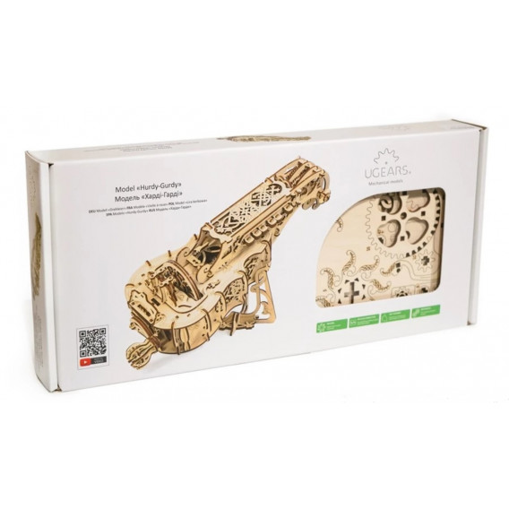 3D Механичен пъзел хърди-гърди Ugears 64054 6