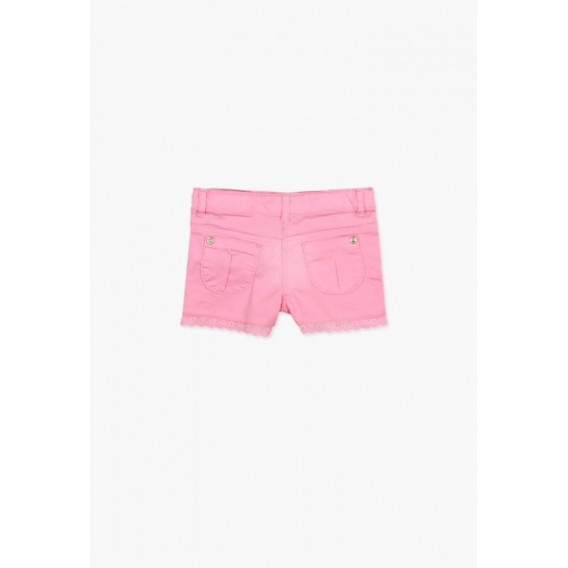 Къси панталони за момиче с дантела, розови Boboli 64753 4