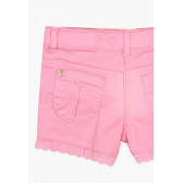 Къси панталони за момиче с дантела, розови Boboli 64755 8