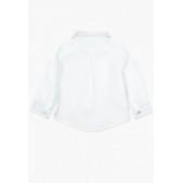Риза с дълъг ръкав за бебе момче, бяла Boboli 64900 2
