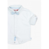 Риза с дълъг ръкав за бебе момче, бяла Boboli 64902 4