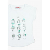 Тениска с момичета и овален долен край за момиче Boboli 64915 3