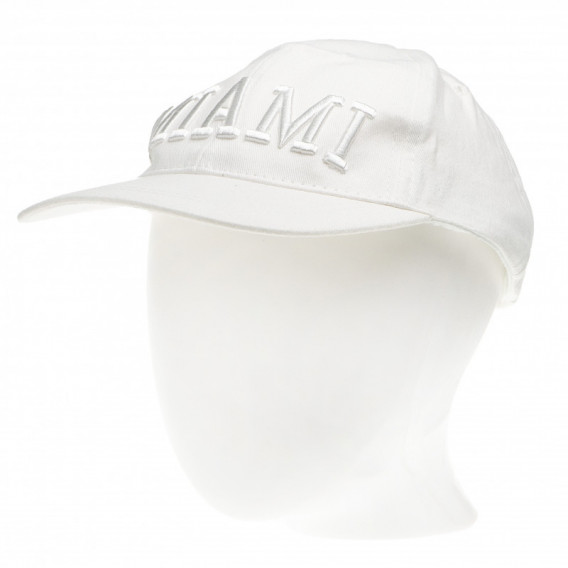 Памучна шапка с козирка и регулиращо се закопчаване унисекс, бяла Up 2 glide 65002 