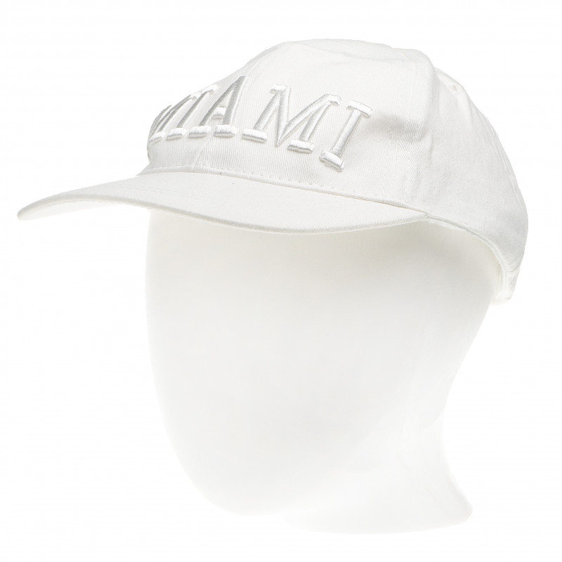 Памучна шапка с козирка и регулиращо се закопчаване унисекс, бяла  65002