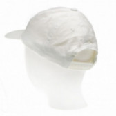 Памучна шапка с козирка и регулиращо се закопчаване унисекс, бяла Up 2 glide 65003 2