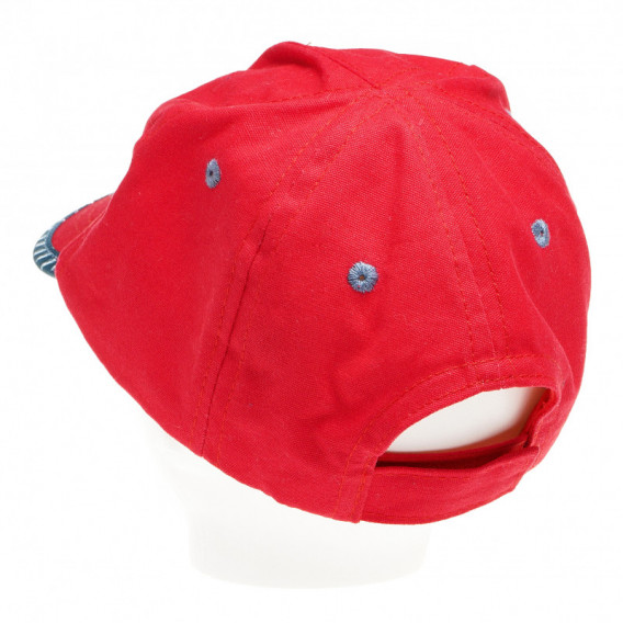 Памучна шапка с козирка и апликация за момче Go sport 65038 2