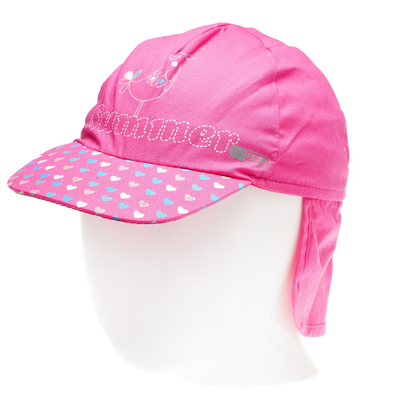 Трекинг шапка с козирка за момиче, цвят: розов  65079