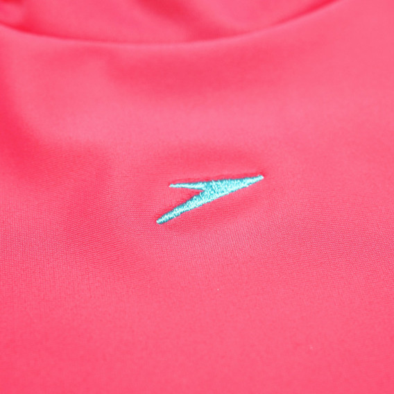 Плажна тениска за момиче, розова със сини ръкави Speedo 65205 3