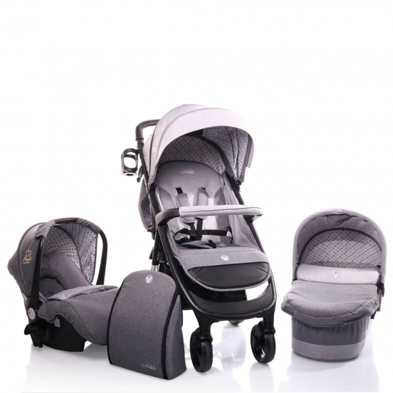 Комбинирана детска количкаNoble 3 в 1, сива CANGAROO 6603 
