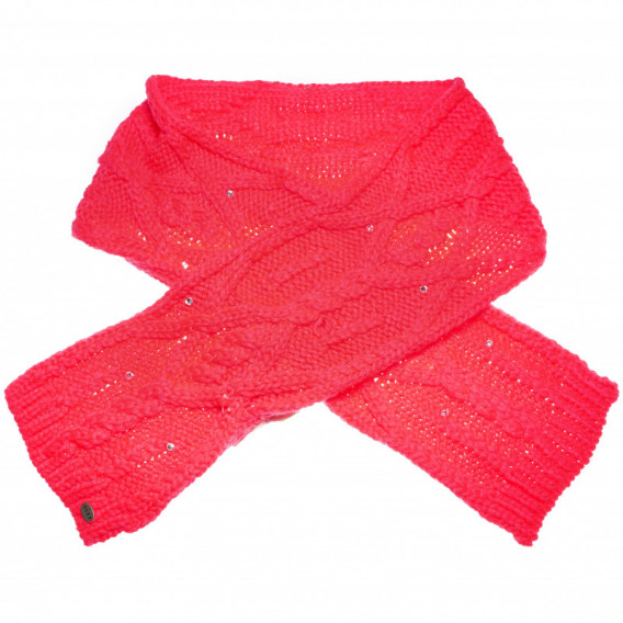 Плетен шал за момиче, червен Roxy 66310 