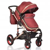 Комбинирана детска количка Gala 2 в 1, червена Moni 6645 
