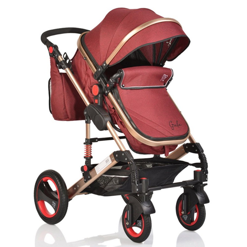 Комбинирана детска количка Gala 2 в 1, червена  6645