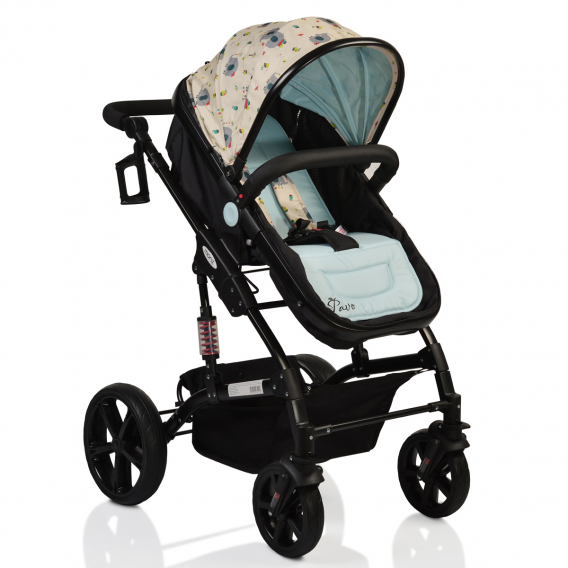 Комбинирана детска количка PAVO NEW 2 в 1, с принт Moni 6667 