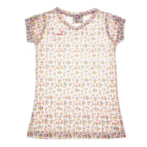 Многоцветна блуза с къс ръкав за момиче Wanabee 66728 2