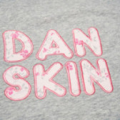 Памучна блуза с розов принт и къс ръкав за момиче Danskin 67025 3