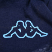 памучна блуза със синьо лого на марката за момче KAPPA 67179 4