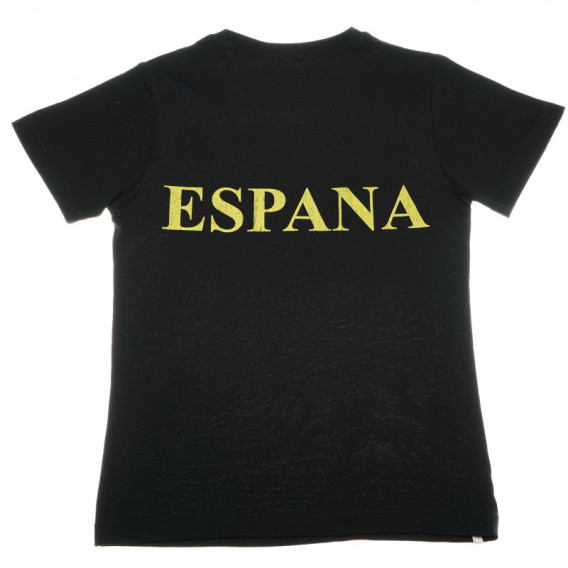 памучна тениска с принт знамето на испания за момче Soft 67185 2