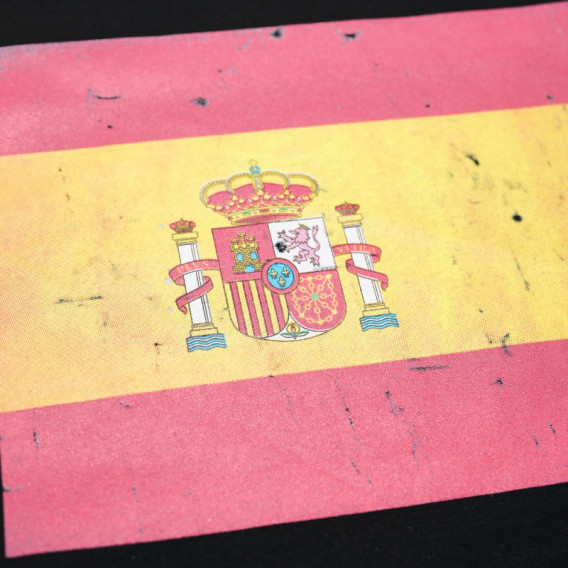 памучна тениска с принт знамето на испания за момче Soft 67188 4