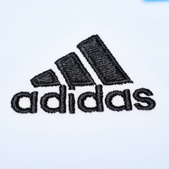 спортна тениска в синьо-бяло райе  за момче Adidas 67367 4