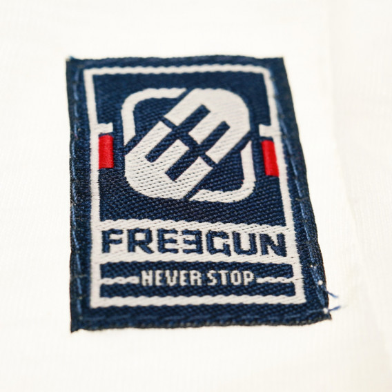Памучна тениска с къс ръкав и принт на лодка за момче Freegun 67449 4