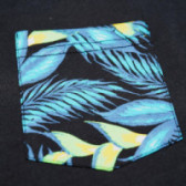 памучна тениска с пришит с флорален принт джоб за момче Quiksilver 67900 3