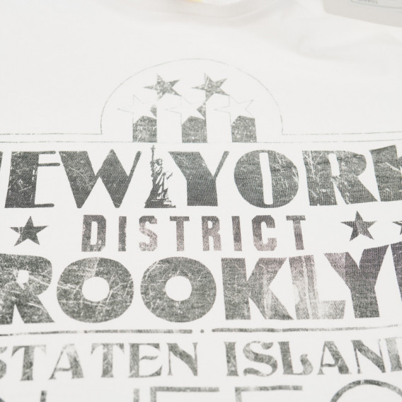 памучна тениска с надпис Ню Йорк за момче Soft 67908 3