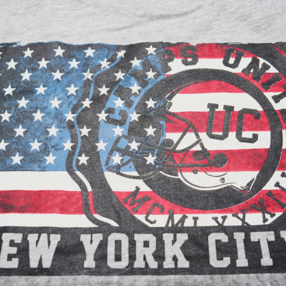тениска с принт американско знаме за момче Camps United 67934 3
