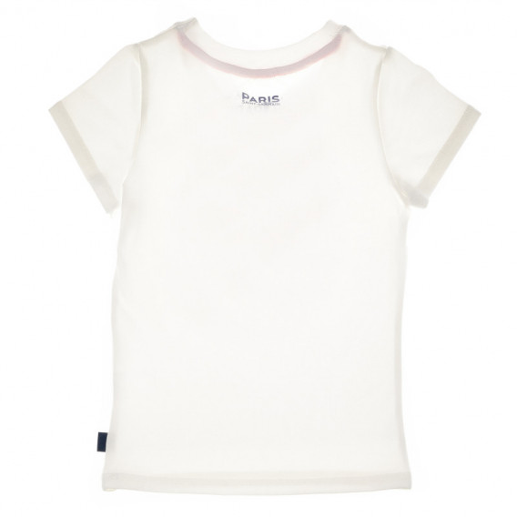 Памучна блуза с лого на ПСЖ с къс ръкав за момиче Paris Saint - Germain 67976 2