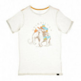 памучна тениска с принт на слон за момче Quiksilver 68082 