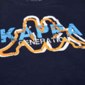 Памучна тениска с принт логото на марката за момче KAPPA 68098 3