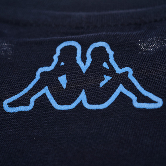 Памучна тениска с принт логото на марката за момче KAPPA 68099 4