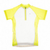 спортна жълто-бяла тениска за момче Athlitech 68138 
