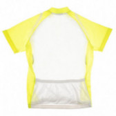 спортна жълто-бяла тениска за момче Athlitech 68139 2