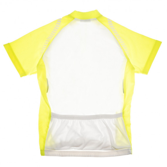 спортна жълто-бяла тениска за момче Athlitech 68139 2