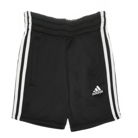 Къси панталони за момче с бели ивици и лого на марката Adidas 68255 