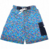 Къси панталони за момче с цветен принт и джоб Wanabee 68259 