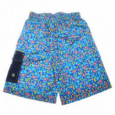 Къси панталони за момче с цветен принт и джоб Wanabee 68260 2