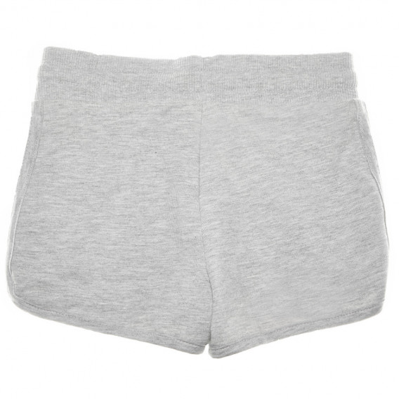 Памучни къси панталони за момиче, сиви Soft 68378 2