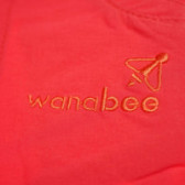 Къси панталони за момиче с копче с лого на марката Wanabee 68438 4