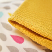 шапка , органик памук за момиче на цветни капки NINI 68798 3