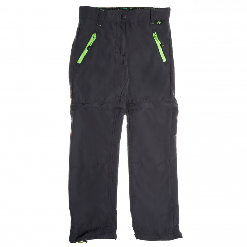 Дълги спортни панталони за момче със зелени детайли  68947