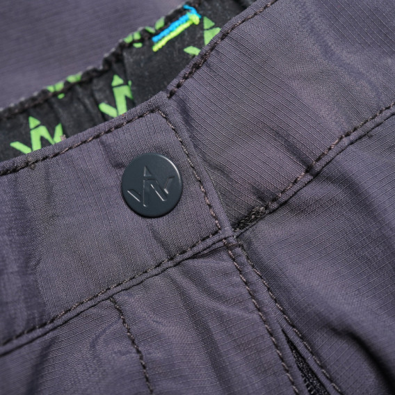 Дълги спортни панталони за момче със зелени детайли Wanabee 68957 5