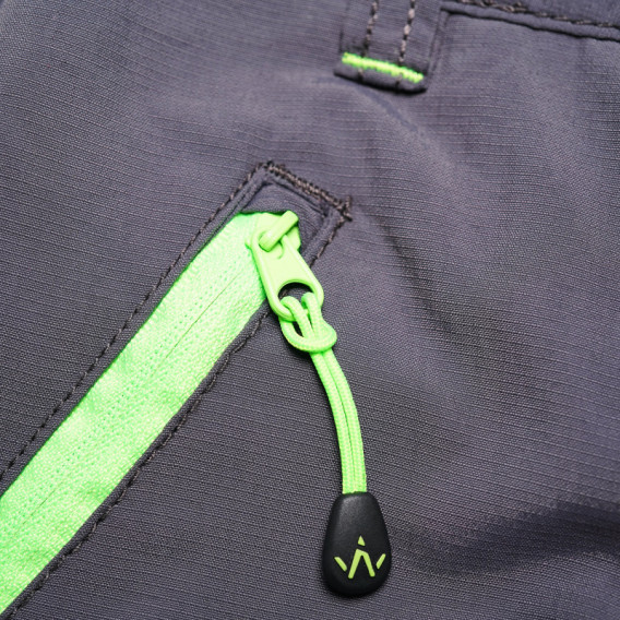 Дълги спортни панталони за момче със зелени детайли Wanabee 68960 6
