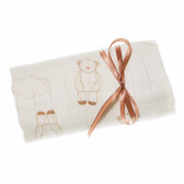 Памучна пелена за бебе с принт, цвят: Бял Pinokio 69052 