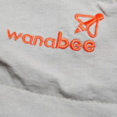 Дълги спортни панталони унисекс с оранжеви ципове Wanabee 69274 7