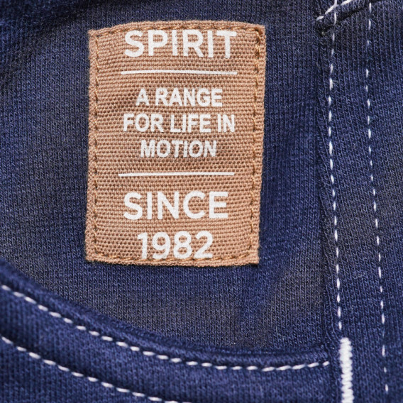 Памучни дълги спортни панталони унисекс с логото на марката Spirit 69621 5